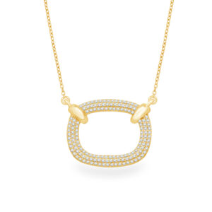 Diamond Link Statement Necklace