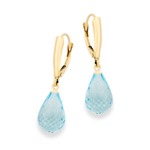 Gold & Gemstone Briolette Earrings