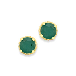 Genuine Gemstone Stud Earrings