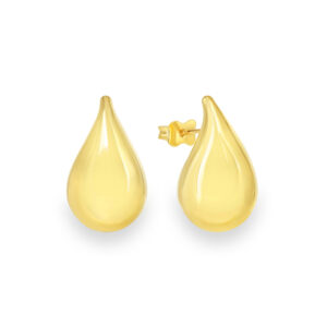 10k Gold Raindrop Stud Earrings