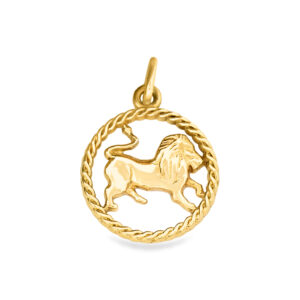 Vintage Gold Leo Charm