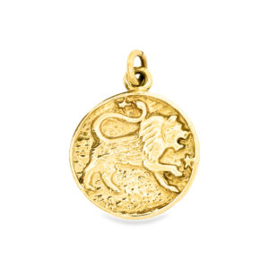 Vintage Gold Leo Charm