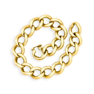 Vintage 9k Gold Curb Bracelet
