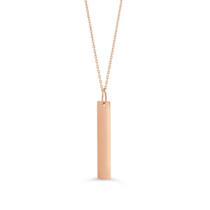 Rose Gold Vertical Bar Necklace