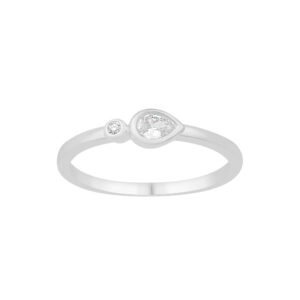 Modern Bezel Diamond Ring