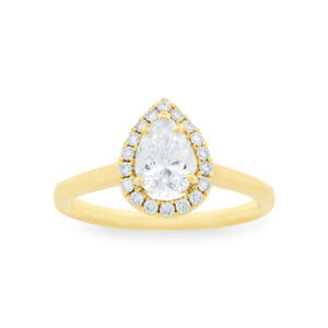 Lab-Grown Halo Diamond Engagement Ring