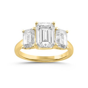 Diamond Trinity Engagement Ring