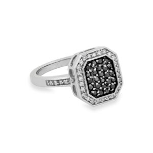Black Diamond Cocktail Ring