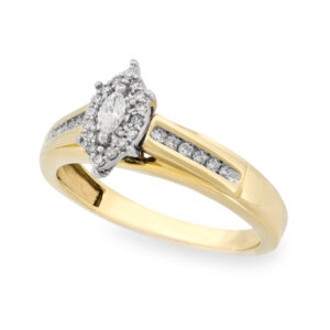 Marquise Diamond Cluster Ring