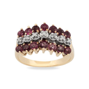 Ruby & Diamond Staircase Ring