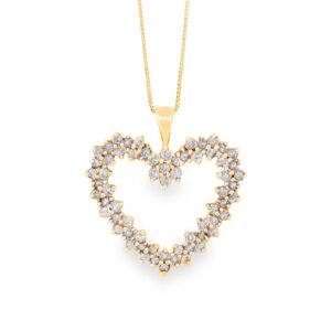 Diamond Heart Necklace .85ctw